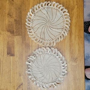 Vintage Set of Two Doilies